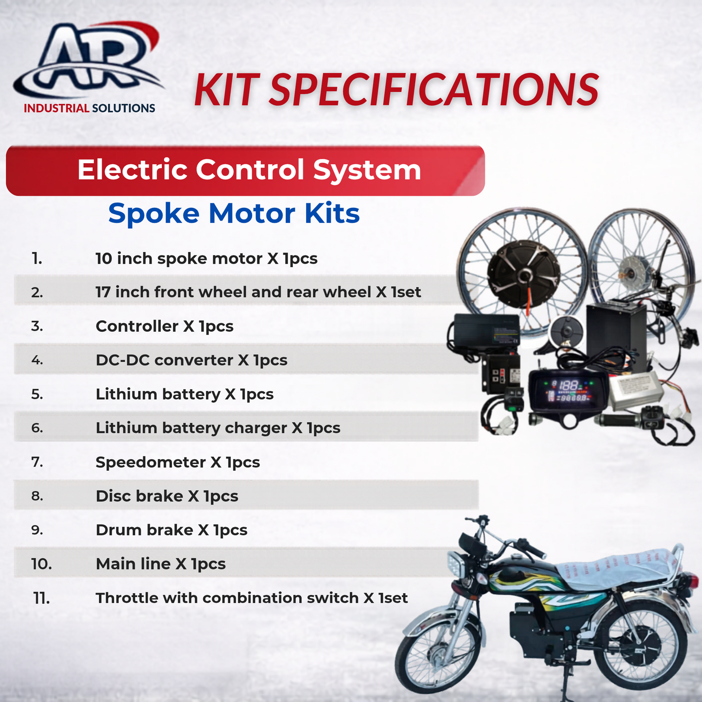 Electric Motorcycle Conversion Kit